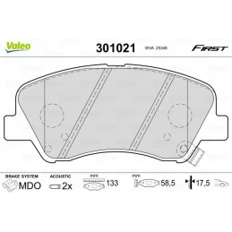 301021 KIT PASTIGLIE FRENO...