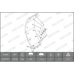 K15732.1 KIT CEPPI FRENO 1°...